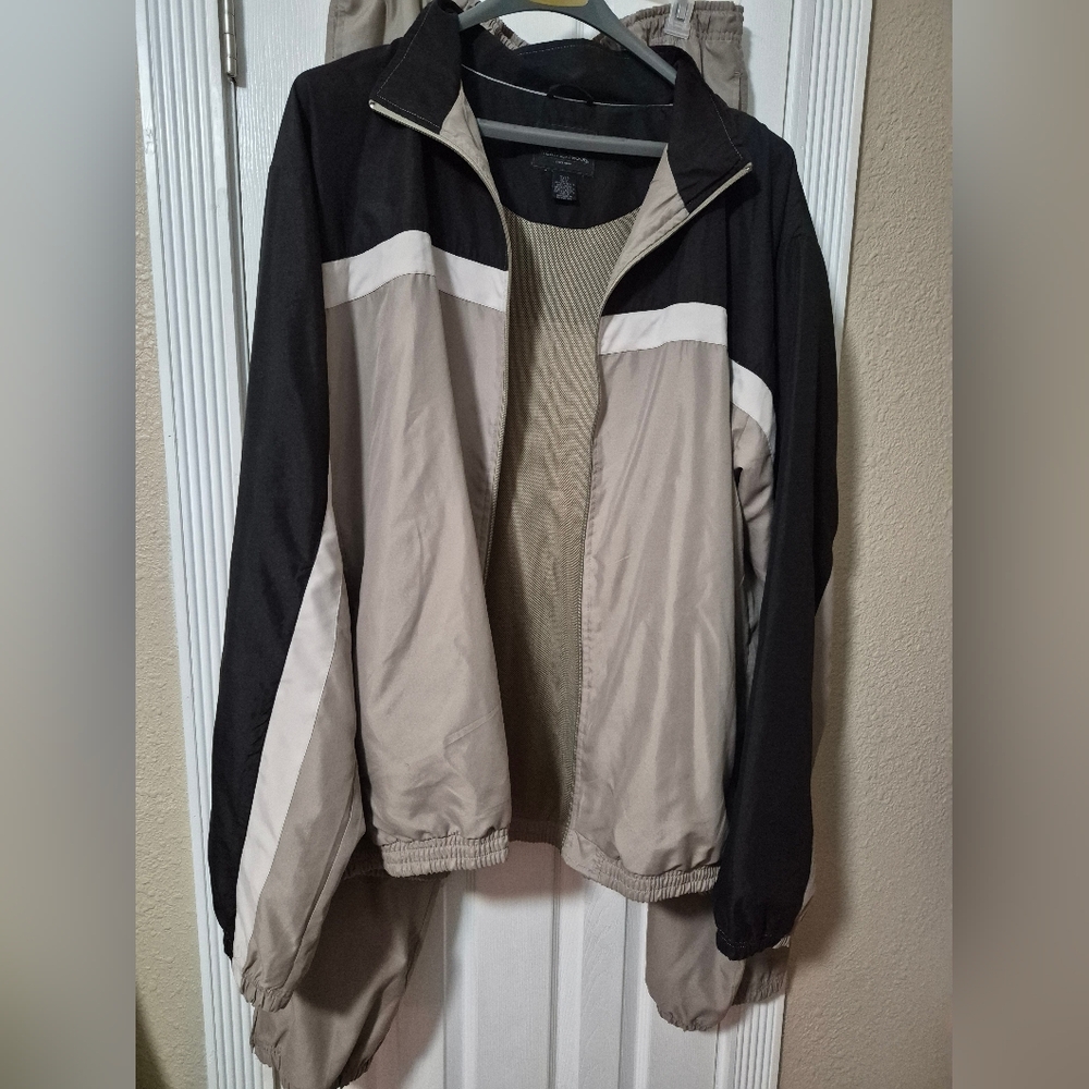 Black and Tan Track Suit